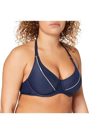 ESPRIT Estero Beach BC Underwire Solid Damska koszulka Top, Niebieski (Navy), 42E (Taille fabricant: 42 E)