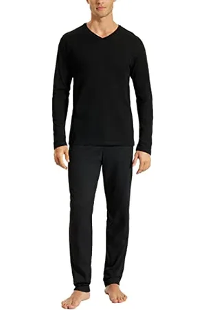 Schiesser Herren Schlafanzug Set Shirt und Hose lang - Nachtwäsche