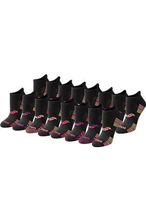 Saucony Damskie skarpety sportowe Rundry Performance Heel Tab Athletic Socks, dostępne w rozmiarach S-L (zestawy 8, 16, 24 par), Small