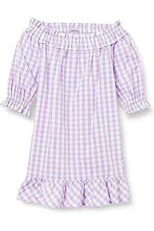 Scotch&Soda Organiczna Bawełniana Sukienka Off-Shoulder z Ruffles Sukienka Dziewczęca, , 4