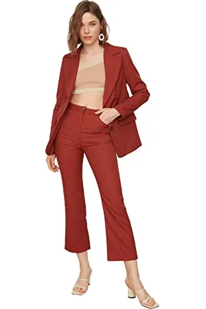 Trendyol Straight Pants Bokserki Dziecko Kobiety, , 30