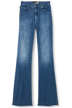 Moschino Damskie spodnie na co dzień, niebieski (medium blue denim), 34