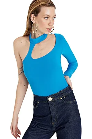 Trendyol Body damskie jednokolorowe tkane, , 38