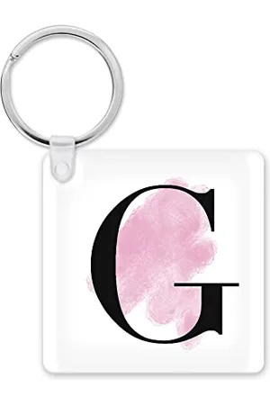 Tongue in Peach Zabawna nowość brelok prezent | Brelok dla rodziny i przyjaciół praca, kolega, wychodząca praca, prezent | inicjał "G" | Klucz akcesorium e żart | KBH56, , 5.8cm x 5.8cm