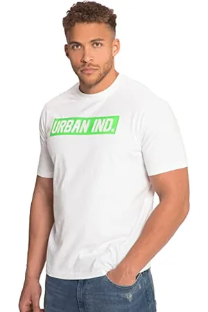 STHUGE JP 1880 T-shirt męski, duże rozmiary, Raglan Neon Print, , XL