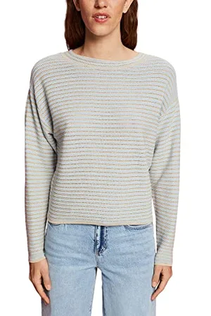 ESPRIT Sweter damski, 437 / Pastel Blue 3, L