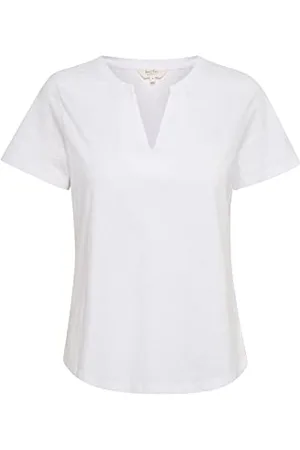 Part Two Damska koszulka Regular Fit V-Notch Neck Krótkie rękawy Koszulka, , S