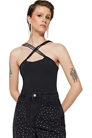 Trendyol Body damskie jednokolorowe z dzianiny, , 36
