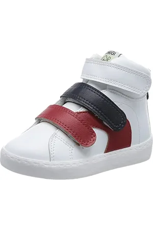 Primigi B&G for Change chłopięce buty gimnastyczne, biały, czerwony, niebieski., 33 EU Schmal