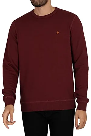 Farah Bluza męska Tim Crew, Czerwony Marl, 3XL