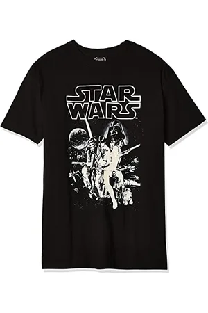 STAR WARS Męska oficjalna koszulka z grafiką 