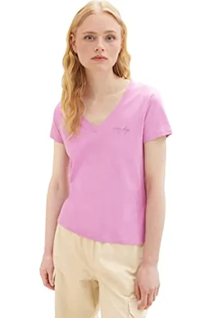 TOM TAILOR TOM TAILOR Dżinsowa damska koszulka z haftem, , XL
