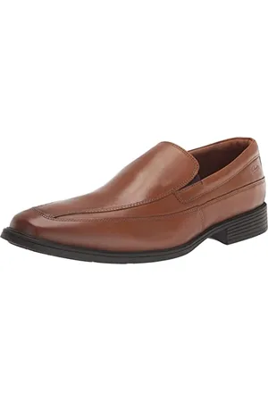 Clarks Męskie klapki Tilden Free, Dark Tan Lea, 48 EU