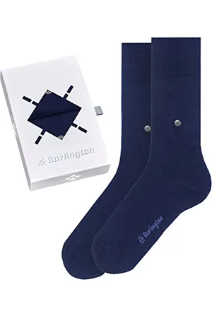 Burlington Mężczyźni Skarpety Basic Uni Gift Box M So Bawełna jednokolorowe 2 Pak, , 40-46