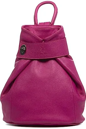 Firenze Artegiani . Edvige torba plecak kobiety. Prawdziwa skóra wykończona Dollaro 34x13,5x32 cm. Kolor: , , Talla única, Casual