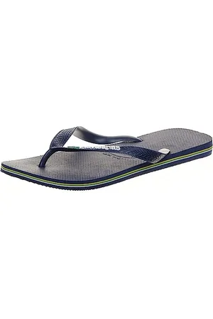 Havaianas Unisex Brasil-logo (Mini Me), marineblauw, VK kind 10/11