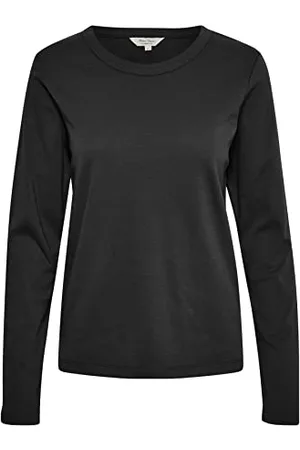 Part Two Damska koszulka z długim rękawem Crew Neck Regular Fit Hip Length, , M