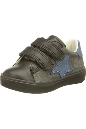 Naturino Annie VL-Sneaker z mieniącą się gwiazdą wstawki, Wielokolorowy Czarny Azure, 34 EU