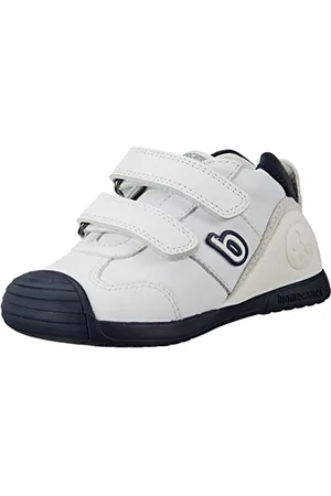Biomecanics Skórzane trampki 221001-A białe, granatowe, , 19 EU