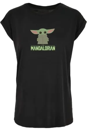 Recovered Clothing Star WarsThe Child Mandalorian Black Boyfriend T-Shirt by XXL Koszulka, Unisex Dorosły, , XXL