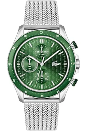 Lacoste Chronograf zegarek kwarcowy dla mężczyzn kolekcja Neo Heritage z silikonową lub bransoletą ze stali nierdzewnej, , Klasyczny
