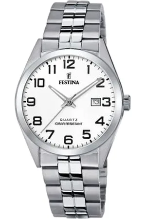 Festina Męski analogowy zegarek kwarcowy z bransoletką ze stali szlachetnej F20437/1, bransoletka