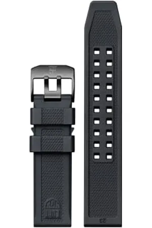 Luminox Pasek do zegarka FPX.3000.21H.2.K - 21 mm czarny pasek zapasowy z gumy ze sprzączką ze stali nierdzewnej do 3000 3001, , Pasek