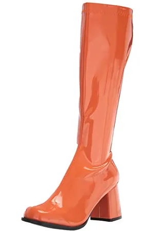 Ellie Shoes Żółte buty ze skóry lakierowanej Go Go Go, - 35 EU