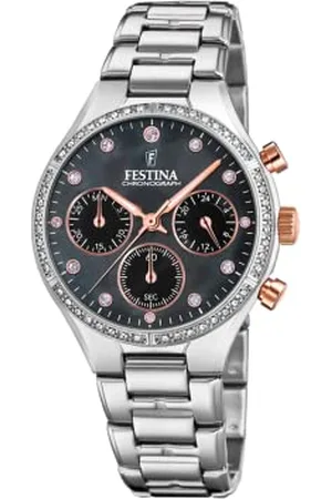 Festina Damski chronograf zegarek kwarcowy z bransoletką ze stali szlachetnej F20401/4