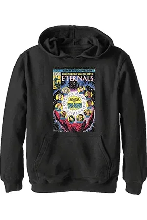 Marvel Eternals - Vintage Comic Cover 2 YTH Hoodie Black 5/6, czarny, S