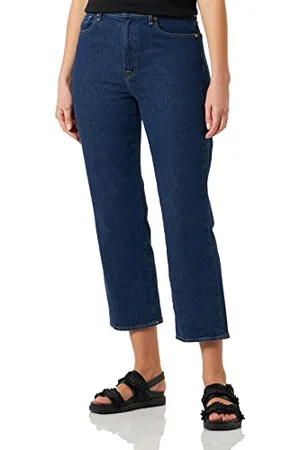 7 for all Mankind Logan Stovepipe Deep Dive Jeans, , regularne damskie, , rozmiar uniwersalny