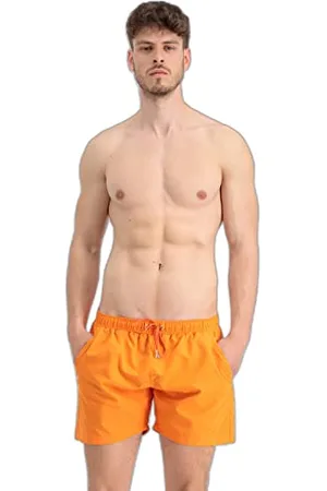 Alpha Industries Hydrochromic AOP Swimshort stylowe spodenki kąpielowe dla mężczyzn Orange