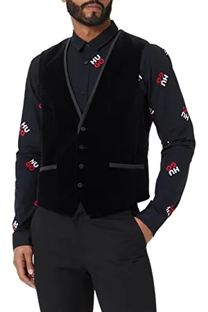 HUGO BOSS Kamizelka męska, Czarny 1, 52