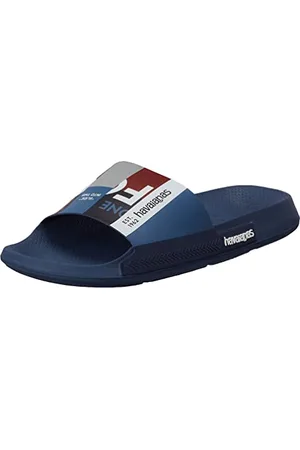 Havaianas Unisex slide sandaal, indigoblauw, 5 UK breed