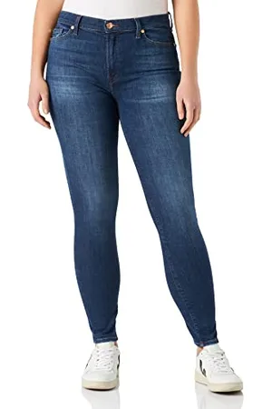 7 for all Mankind Damskie dżinsy Hw Skinny Slim Illusion, , 56