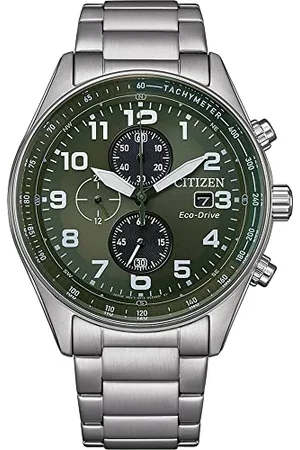 Citizen Herren-Uhren Analogowy Eco-Drive, Solar 32023839, srebrny, bransoletka