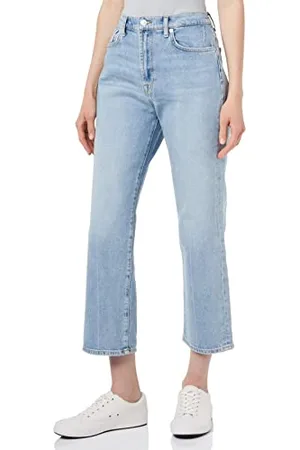 7 for all Mankind Logan Stovepipe Jeans, Light Blue, regularne damskie, , rozmiar uniwersalny