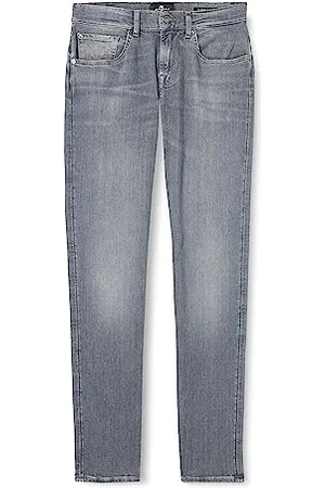 7 for all Mankind Slimmy Tapered Stretch tek Artisan Jeans, Grey, Regularne męskie, , 38