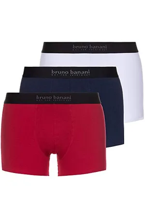Bruno Banani Męski bokser (opakowanie 3), Wielobarwny (Rot//Navy//Weiß 2754), M