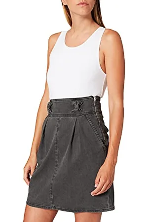 Moschino MOSCHINO Tube Skirt with Slant Pockets,Small Darts In Front,Metal Side Zipper and Bow-Shaped Belt Loops Spódnica damska, , 48