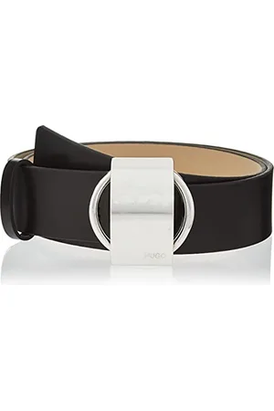 HUGO BOSS Damski pasek stokrotki 3,5 cm, czarny 1, UK 44, , 44