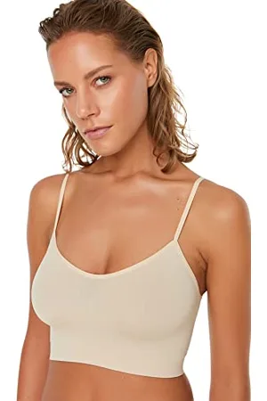 Trendyol Damski Regular Standard dekolt w serek tkanina gorset, , XL