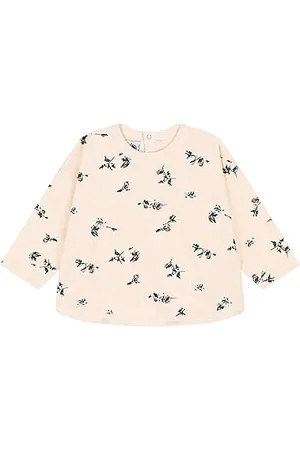Petit Bateau A08FN Koszulka z długim rękawem, Biały Avalanche/Wielobarwny, 12 miesięcy dla niemowląt, Biały Avalanche/Wielobarwny, 12 miesięcy