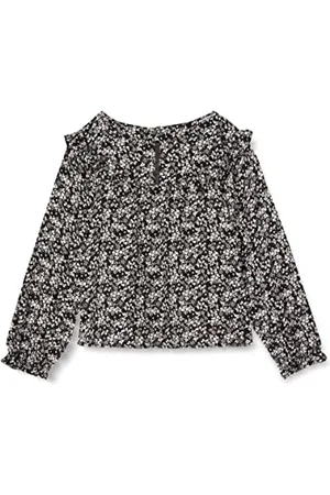 IKKS Blouse Noire Imprimé Fleurs Koszula damska Bimbo, Imp. Czarne Kwiaty, 3 mesi
