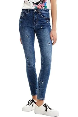 Desigual Damskie długie spodnie dżinsowe, , 38