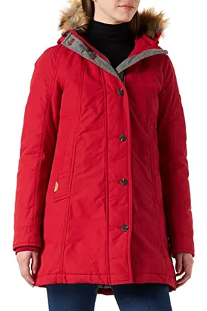 Camel Active Płaszcz damski 310170, czerwony (Racing Red 51), 34, , 34