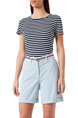 Tommy Hilfiger Damskie bawełniane spodnie typu tencel Chino Rw, Niebieski bryzowy, 58