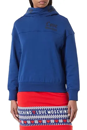 Moschino Damska bluza z kapturem Love On Hood