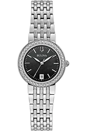 BULOVA Kwarcowy zegarek analogowy kobiety z paskiem ze stali nierdzewnej 96R241, , bransoletka