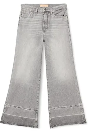 7 for all Mankind The Cropped Jo Luxe Vintage Moonlit Jeans, Grey, Regularne damskie, , rozmiar uniwersalny